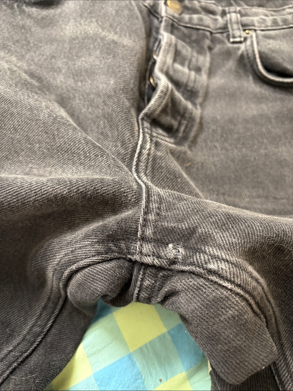 Reformation Washed Black Straight Jeans - Picture 6 of 6